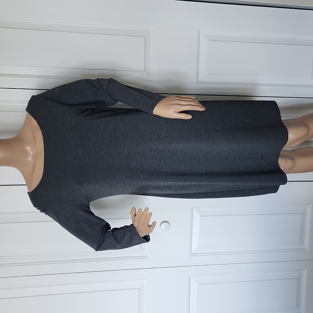 Ann Taylor Loft Grey Loose Slip on Dress Small